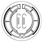 SBS BRAKE SHOES WITH SPRINGS