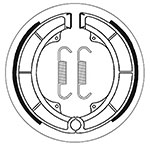 SBS BRAKE SHOES WITH SPRINGS