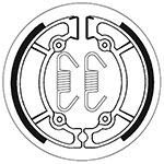 SBS BRAKE SHOES WITH SPRINGS
