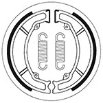 SBS BRAKE SHOES WITH SPRINGS