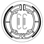 SBS BRAKE SHOES WITH SPRINGS