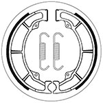 SBS BRAKE SHOES WITH SPRINGS