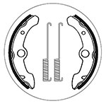 SBS BRAKE SHOES WITH SPRINGS
