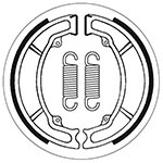 SBS BRAKE SHOES WITH SPRINGS