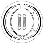 SBS BRAKE SHOES WITH SPRINGS