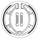 SBS BRAKE SHOES WITH SPRINGS