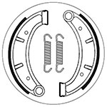 SBS BRAKE SHOES WITH SPRINGS
