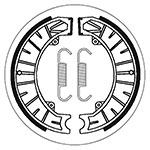SBS BRAKE SHOES WITH SPRINGS