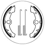 SBS BRAKE SHOES WITH SPRINGS