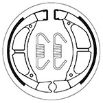 SBS BRAKE SHOES WITH SPRINGS