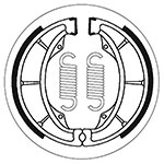 SBS BRAKE SHOES WITH SPRINGS