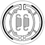 SBS BRAKE SHOES WITH SPRINGS