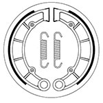 SBS BRAKE SHOES WITH SPRINGS