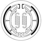 SBS BRAKE SHOES WITH SPRINGS