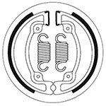 SBS BRAKE SHOES WITH SPRINGS