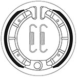 SBS BRAKE SHOES WITH SPRINGS