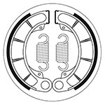 SBS BRAKE SHOES WITH SPRINGS