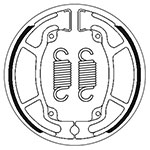 SBS BRAKE SHOES WITH SPRINGS