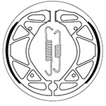 SBS BRAKE SHOES WITH SPRINGS