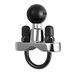 RAM Chrome Handlebar U-Bolt Base for Rails 0.5" to 1" in Diameter