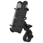 RAM Quick-Grip XL Phone Mount with RAM Tough-Strap Handlebar Base