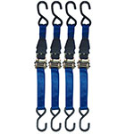 Erickson Soft Grip Ratcheting Tie-Downs 4pk