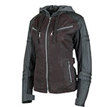 Speed And Strength Women's Street Savvy Leather & Waxed Canvas Moto Jacket