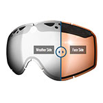 T-9 SWITCH LENS CHRM/ LT AMB