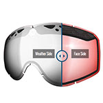 T-9 SWITCH LENS CHROME/ ROSE