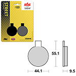 SBS ATV/UTV CERAMIC BRAKE PAD
