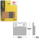 SBS PERFORMANCE LS SINTER BRAKE PAD