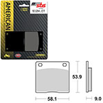 SBS HIGH POWER & NOISE REDUCTION CARBON BRAKE PAD
