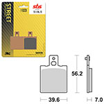 SBS PERFORMANCE LS SINTER BRAKE PAD