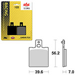 SBS ROAD RACING & TRACKDAYS CARBON TECH BRAKE PAD