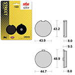 SBS ATV/UTV CERAMIC BRAKE PAD