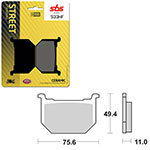 SBS ATV/UTV CERAMIC BRAKE PAD