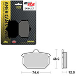 SBS HIGH POWER & NOISE REDUCTION CARBON BRAKE PAD