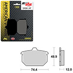 SBS HIGH POWER & NOISE REDUCTION CERAMIC BRAKE PAD
