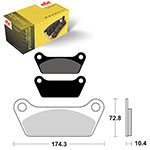 SBS HIGH POWER & NOISE REDUCTION CERAMIC BRAKE PAD