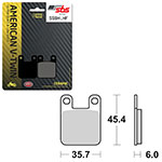SBS HIGH POWER & NOISE REDUCTION CERAMIC BRAKE PAD