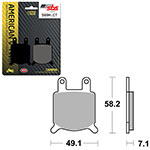 SBS HIGH POWER & NOISE REDUCTION CARBON BRAKE PAD