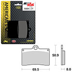 SBS HIGH POWER & NOISE REDUCTION CARBON BRAKE PAD