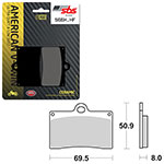 SBS HIGH POWER & NOISE REDUCTION CERAMIC BRAKE PAD