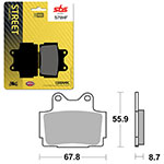 SBS ATV/UTV CERAMIC BRAKE PAD