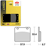 SBS ATV/UTV CERAMIC BRAKE PAD