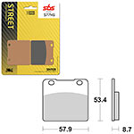 SBS PERFORMANCE HS SINTER BRAKE PAD
