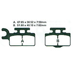 ROCK HARD FULL-METAL BRAKE PAD