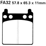 ROCK HARD SEMI-METALLIC BRAKE PAD