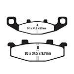 BRAKE PAD  SUZ (FA129) PAIR
