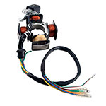 MOGO PARTS STATOR, 4-COIL (6-WIRE), BULLET CONNECTORS